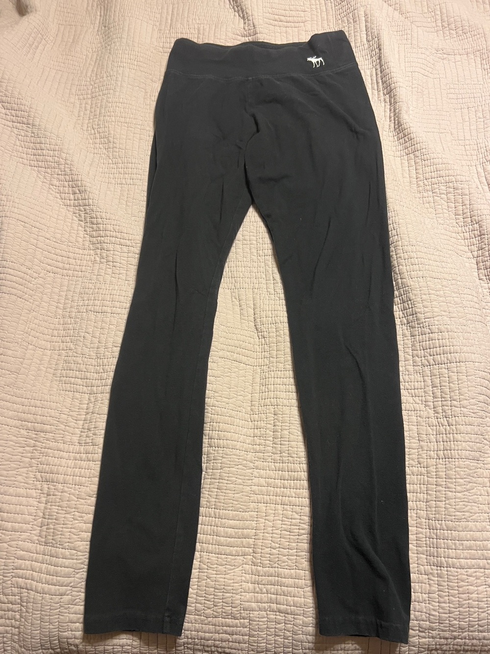 Abercrombie Kids Black Stretch Jogger Leggings
